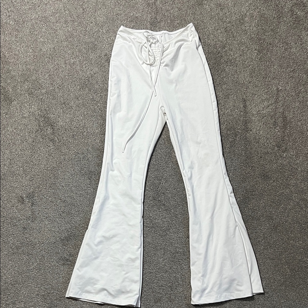 White Flared Pants